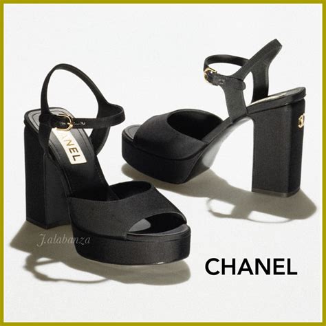 chanel heeled sandal|chanel sandals official site.